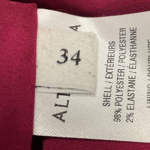 Altuzarra Burgundy Multi Crepe Top - Picture 6 of 6